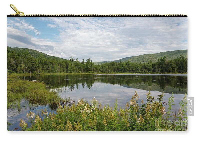White Mountain National Forest Zip Pouch featuring the photograph Lily Pond - White Mountains, New Hampshire by Erin Paul Donovan