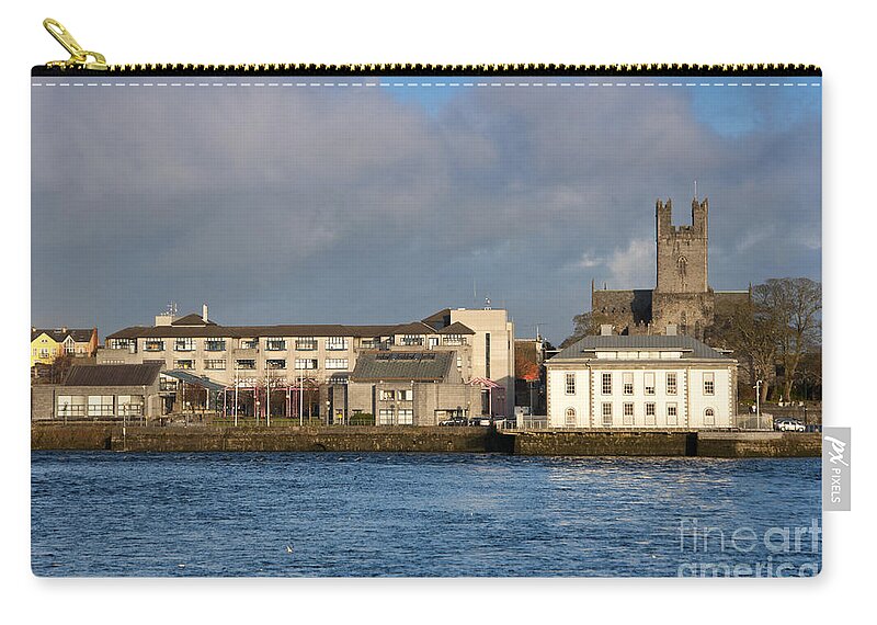 Cathedral Zip Pouch featuring the photograph Limerick city hall by Andrew Michael