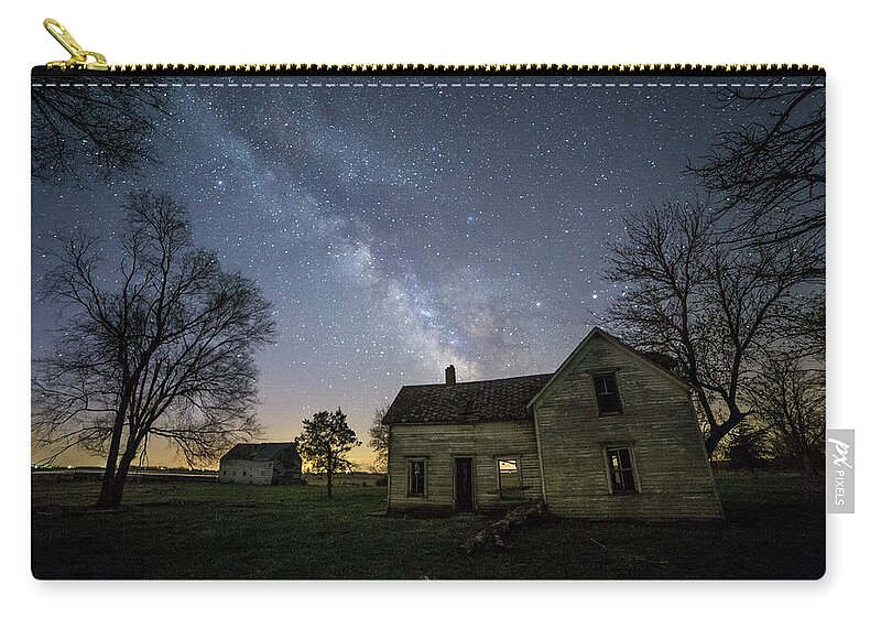Trees Zip Pouch featuring the photograph Linear by Aaron J Groen