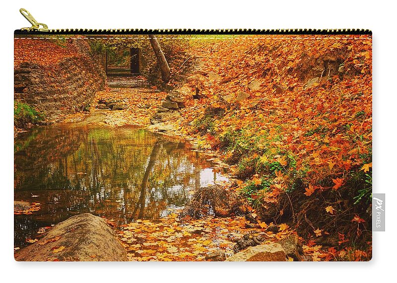  Zip Pouch featuring the photograph Lineberger Park 6 by Rodney Lee Williams