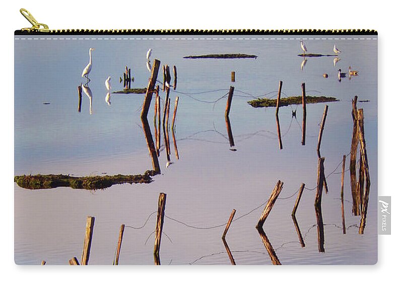 The Walkers Zip Pouch featuring the photograph Liquid Assets by The Walkers