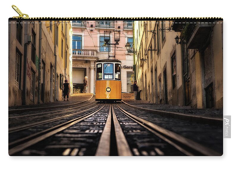 Lisbon Zip Pouch featuring the photograph Lisbon scene by Jorge Maia