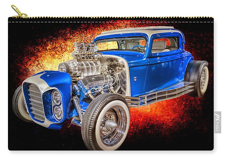 Car Zip Pouch featuring the photograph Little Deuce Coupe #3 by Susan Rissi Tregoning