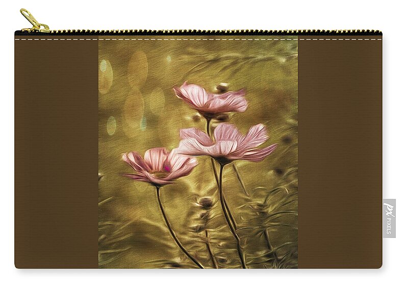 Flower Zip Pouch featuring the photograph Little Flowers by Phyllis Meinke