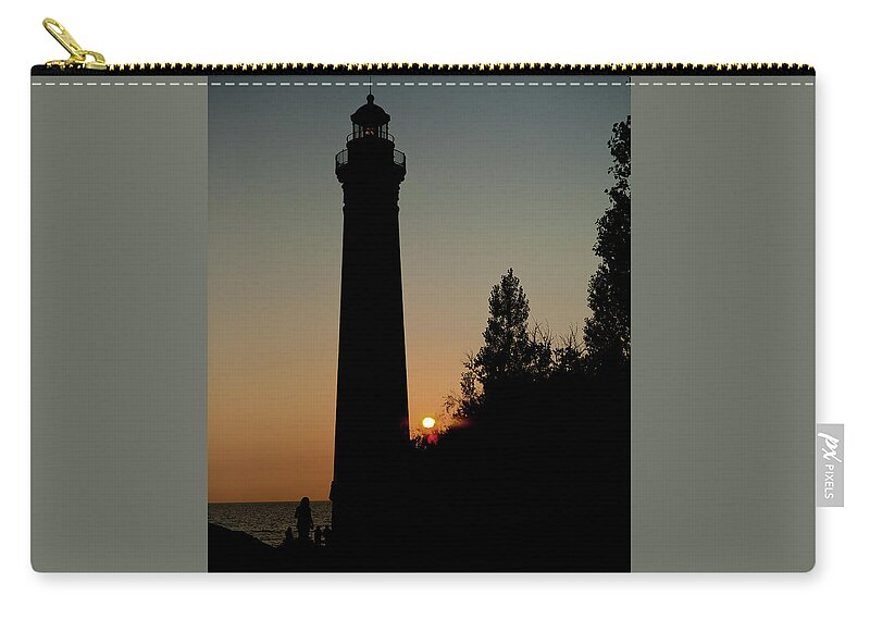Little Sable Point Lighthouse Carry-all Pouch featuring the photograph Little Sable Point Lighthouse by Rich S