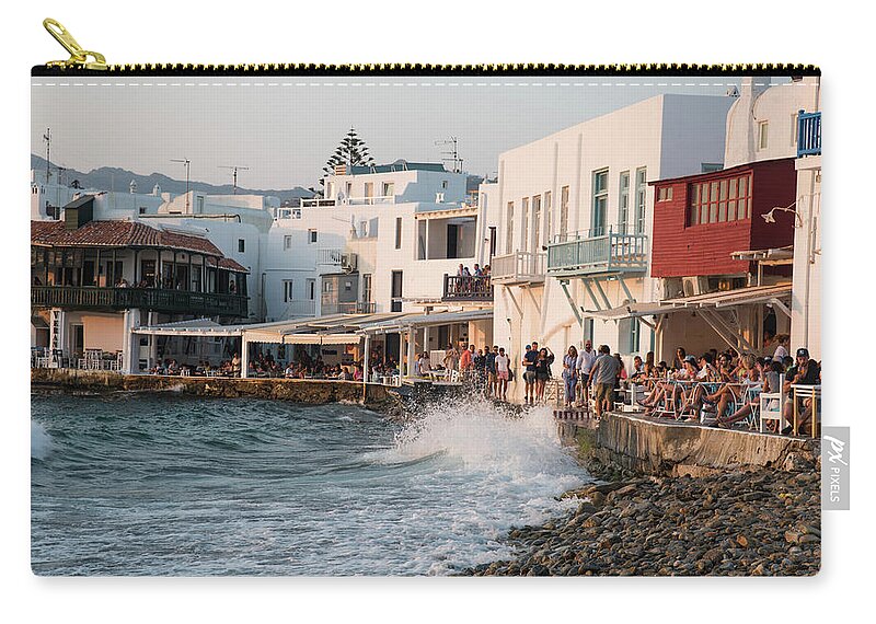 Greece Carry-all Pouch featuring the photograph Little Venice, Mykonos Island, Greece by Michalakis Ppalis