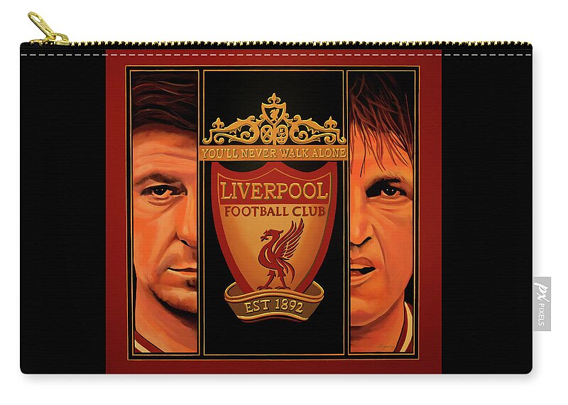 Liverpool Zip Pouch featuring the painting Liverpool Painting by Paul Meijering
