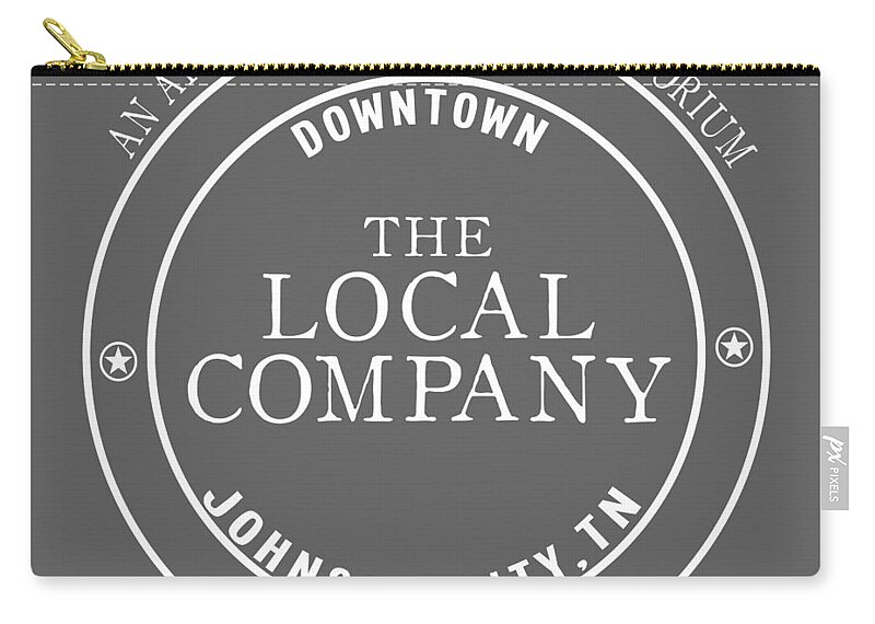 Logo Zip Pouch featuring the digital art Local by Heather Applegate