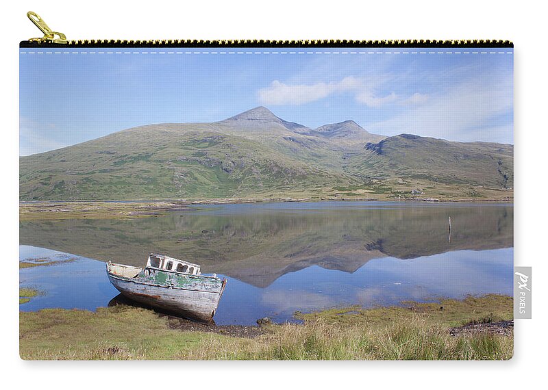 Loch Zip Pouch featuring the photograph Loch Beg Reflections by Pete Walkden