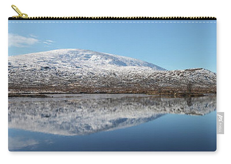 Loch Droma Zip Pouch featuring the photograph Loch Droma Panorama by Grant Glendinning