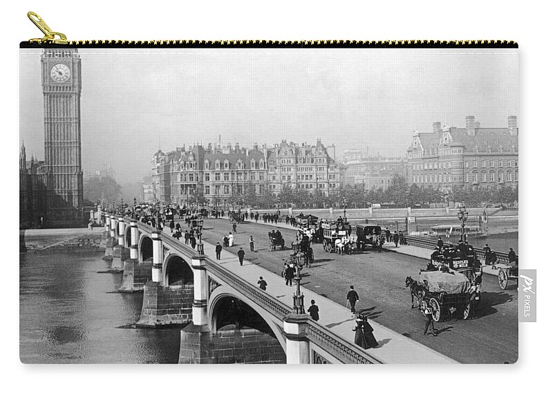 1901 Zip Pouch featuring the photograph London: Big Ben by Granger