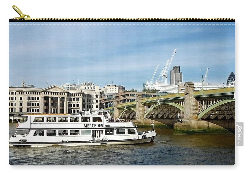 Photography Zip Pouch featuring the photograph London River View by Francesca Mackenney