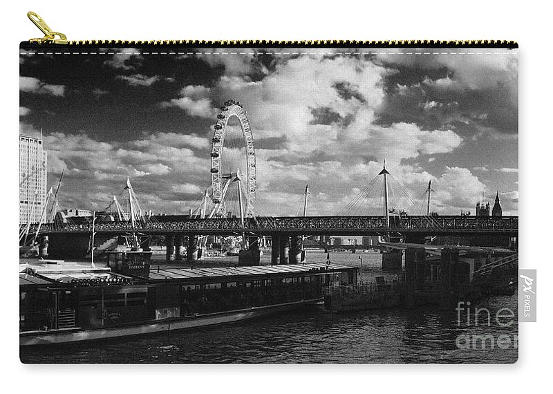 London Zip Pouch featuring the photograph London s skyline by Agusti Pardo Rossello