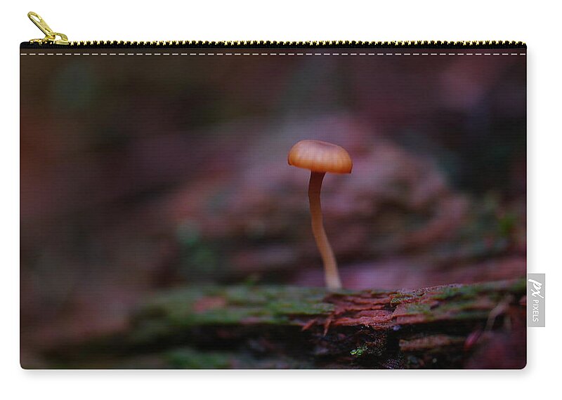 Macro Zip Pouch featuring the photograph Lonely in the world by Jeff Swan