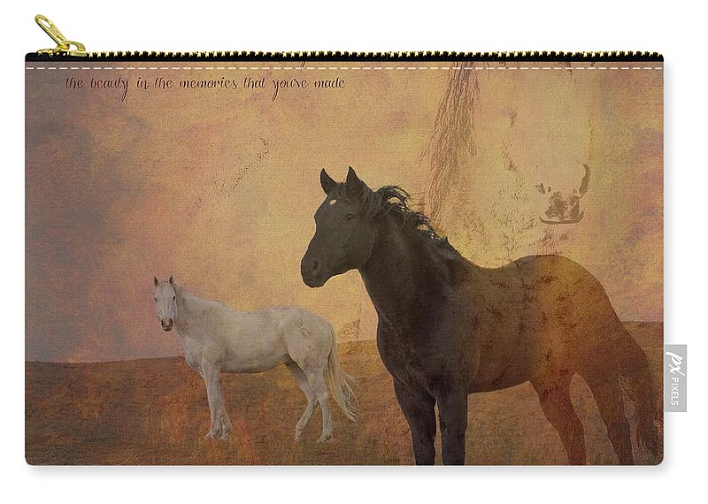 Horses Carry-all Pouch featuring the photograph Look Forward by Amanda Smith
