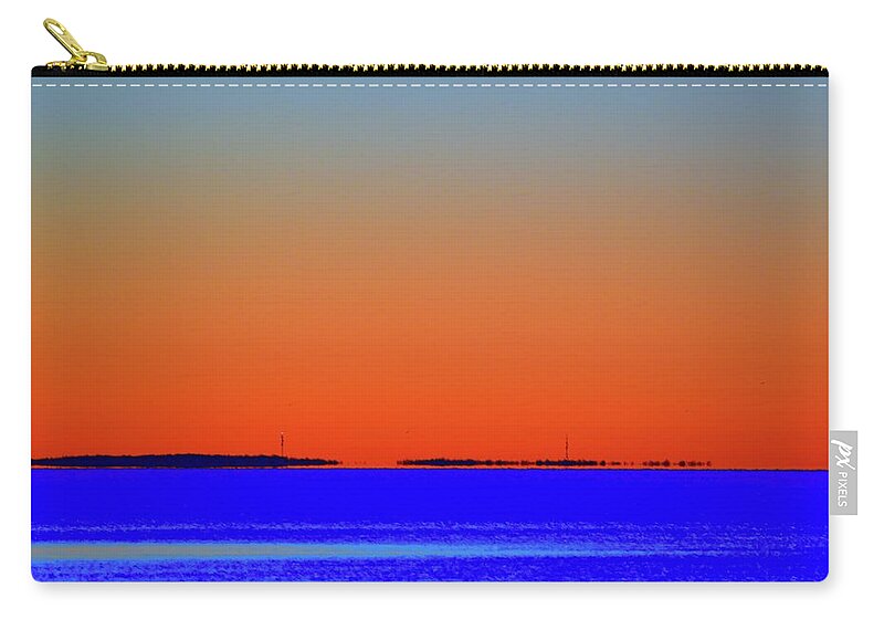 Abstract Zip Pouch featuring the photograph Looking Across by Lyle Crump