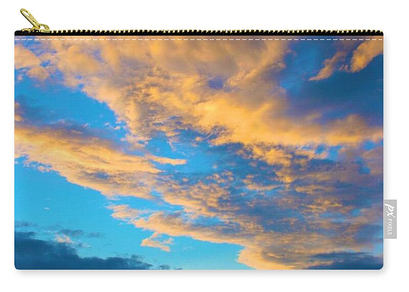  Zip Pouch featuring the photograph Looking West Over the Atlantic by Polly Castor