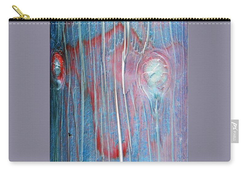 Abstract Zip Pouch featuring the photograph Looks Like a Steer in the Headlights by Lenore Senior