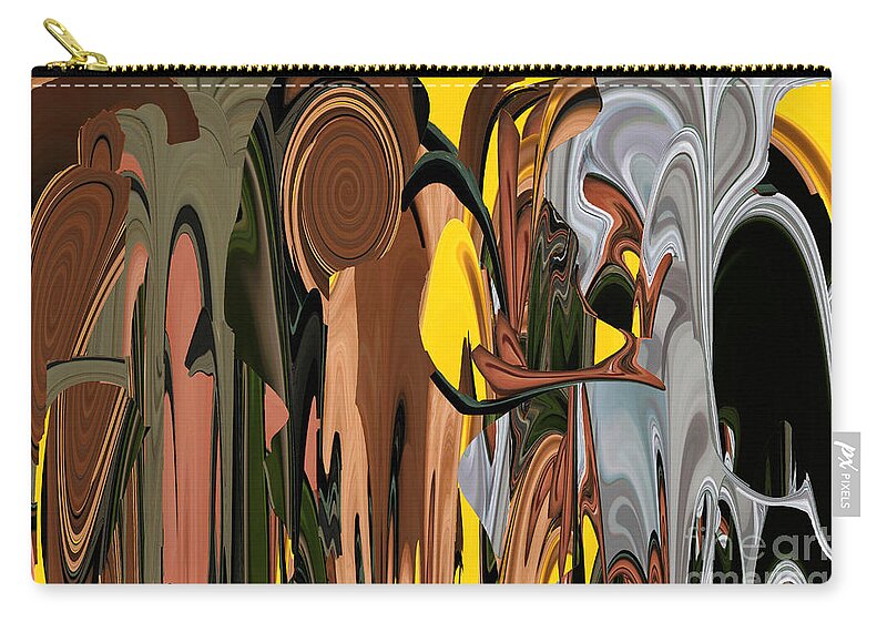 Abstract Zip Pouch featuring the photograph Looney Tunes by Rick Rauzi