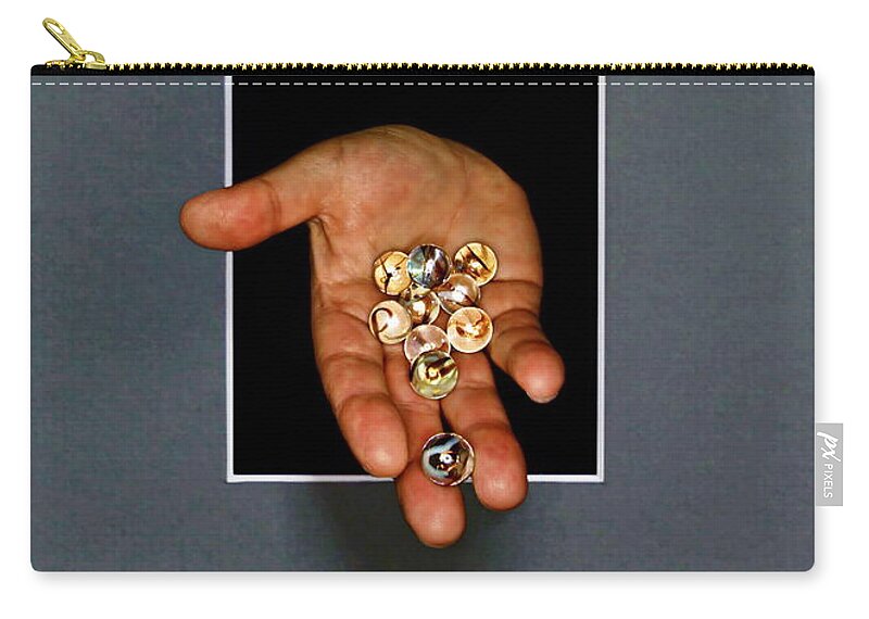 Digital Zip Pouch featuring the photograph Loosing My Marbles II by Harry Moulton