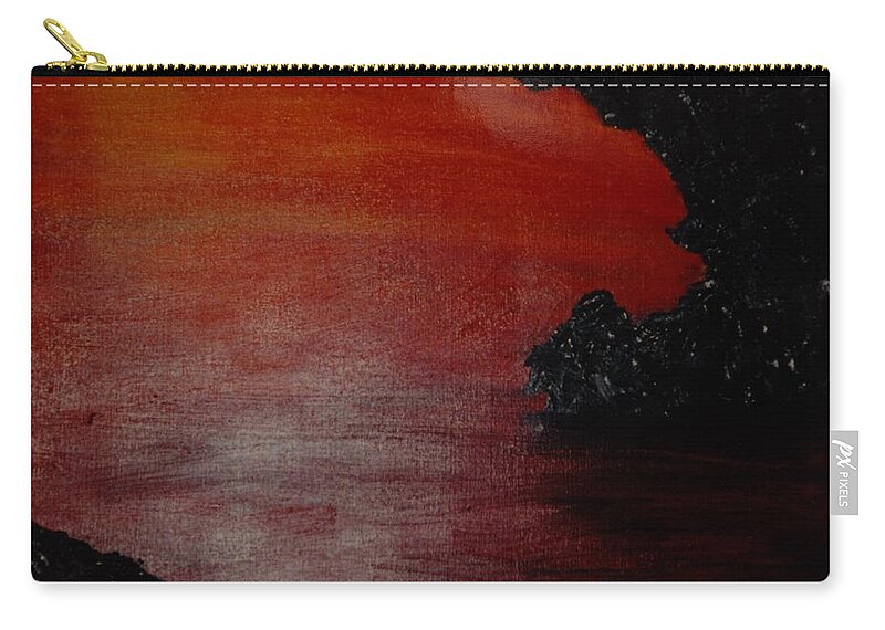 Painting Zip Pouch featuring the photograph Lori's World by Rob Hans