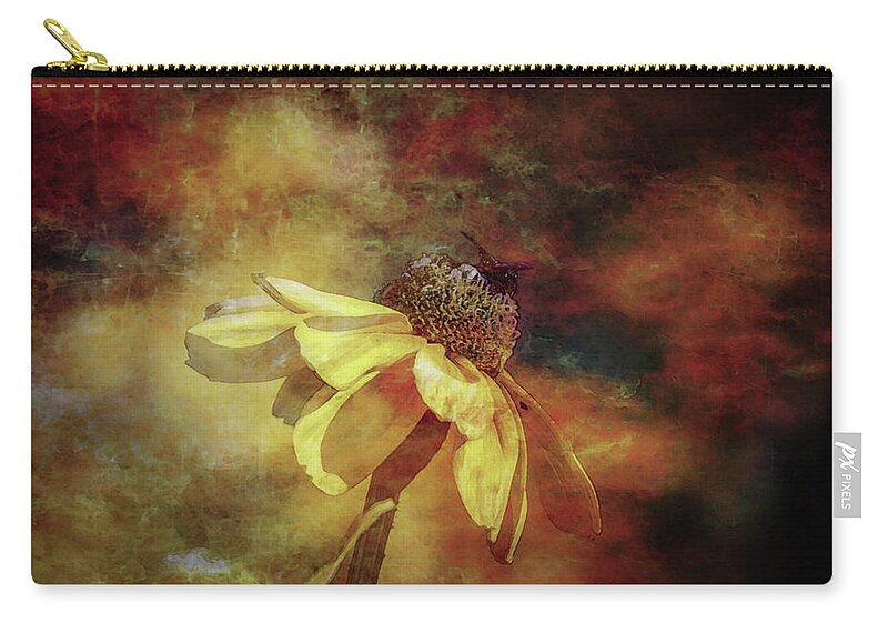 Lost Zip Pouch featuring the photograph Lost Gathering Gold Digital Painting 2952 DP_2 by Steven Ward