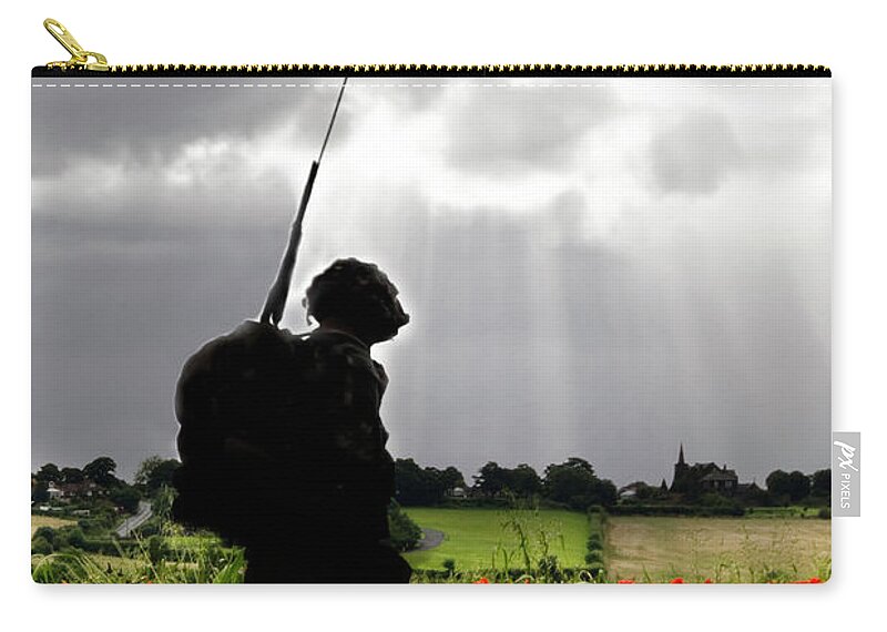 Soldier Zip Pouch featuring the digital art Lost Soldier by Airpower Art