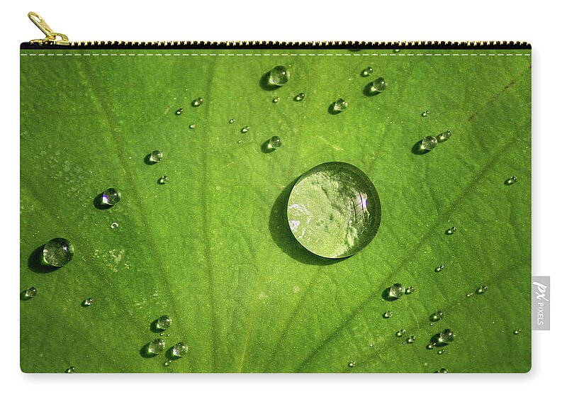 Drops Zip Pouch featuring the photograph Lots of Drops by Don Johnson