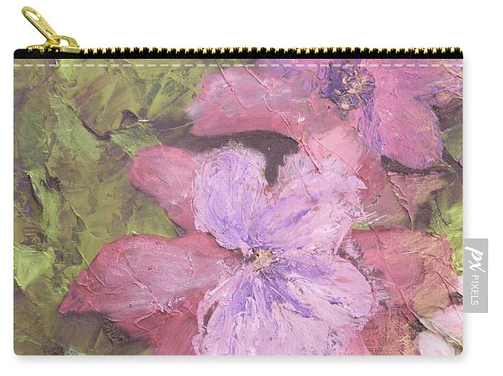 Louisiana Zip Pouch featuring the painting Louisiana Spring by Monica Hebert