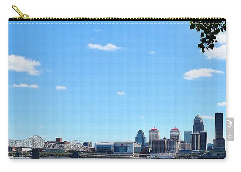 Louisville Carry-all Pouch featuring the photograph Louisville Waterfront Panoramic by Stacie Siemsen