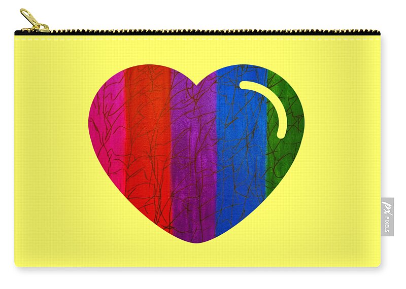 Love Zip Pouch featuring the painting Love Is Love by Rachel Hannah