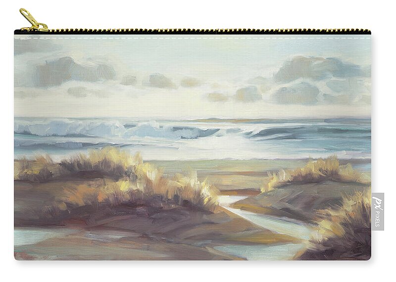 Ocean Carry-all Pouch featuring the painting Low Tide by Steve Henderson