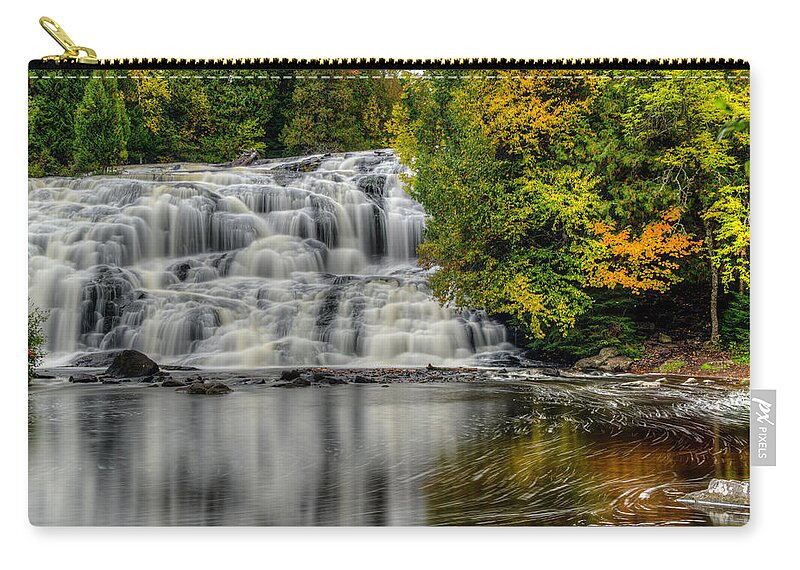 Water Falls Carry-all Pouch featuring the photograph Lower Bond Falls by John Roach