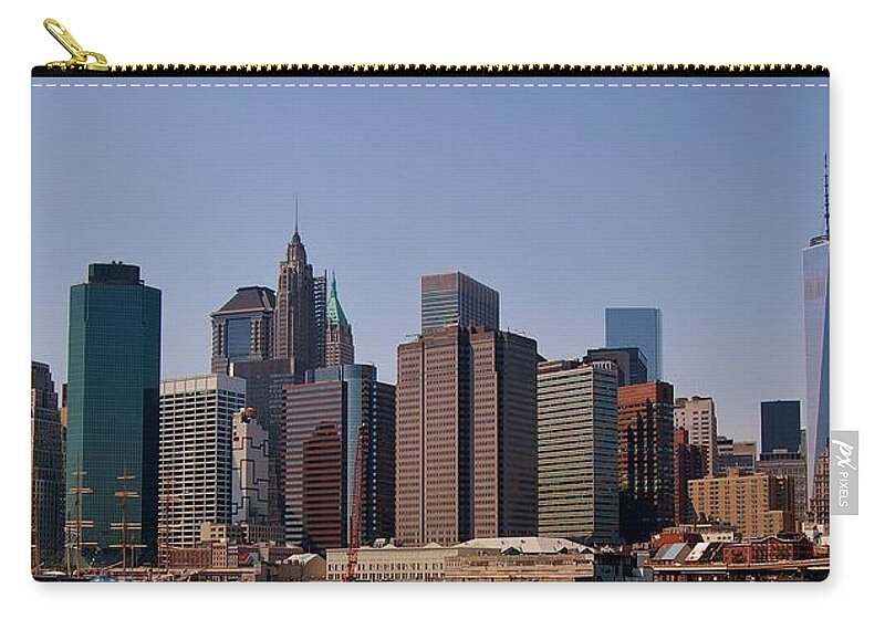 New York City Zip Pouch featuring the photograph Lower Manhattan NYC #2 by Christopher James
