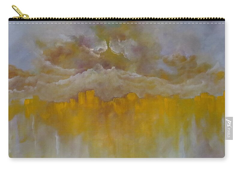 Abstract Carry-all Pouch featuring the painting Luminescence by Soraya Silvestri