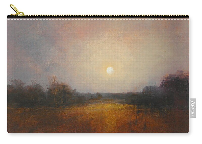 Moon Carry-all Pouch featuring the painting Lunar 11 by David Ladmore
