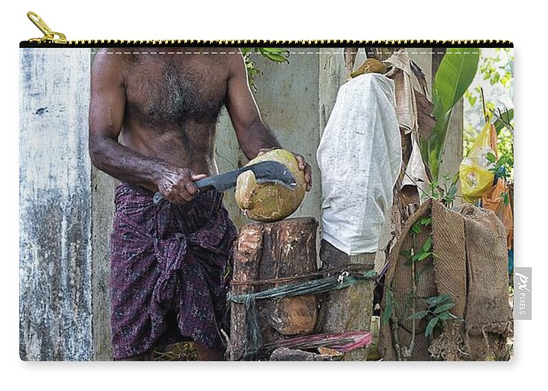 Kerala Zip Pouch featuring the photograph Lunch by Marion Galt