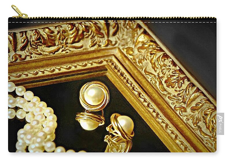 Jewels Zip Pouch featuring the photograph Luster by Diana Angstadt