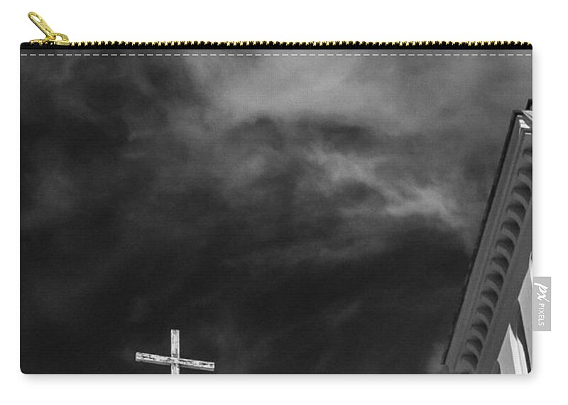 Russian Artists New Wave Zip Pouch featuring the photograph Lutheran Church of Peter amd Paul in St. Petersburg by Dmitry Soloviev
