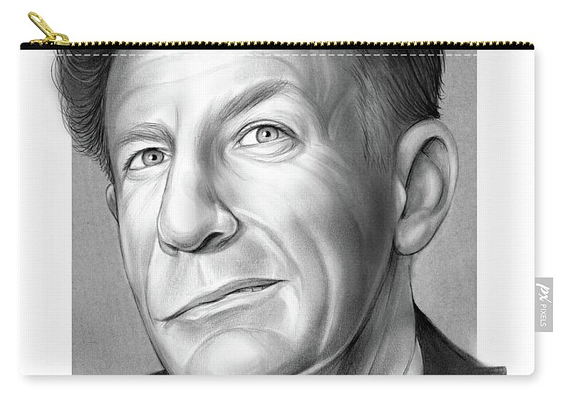 Lyle Lovett Carry-all Pouch featuring the drawing Lyle Lovett by Greg Joens