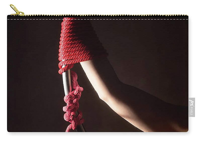 Fetish Zip Pouch featuring the photograph Lyra by David April