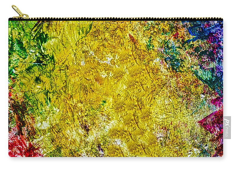Abstract Painting Zip Pouch featuring the painting Lyrical Painting 504 by Joan Reese