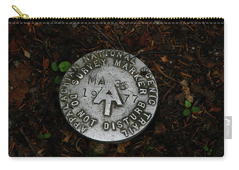 Ma At Marker Zip Pouch featuring the photograph MA AT Marker by Raymond Salani III