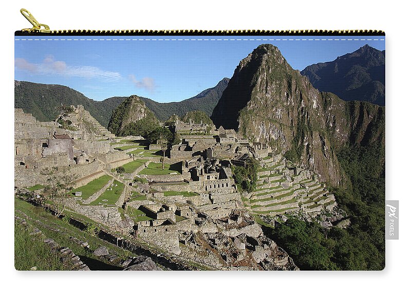 Machu Picchu Zip Pouch featuring the photograph Machu Picchu Citadel, Peru by Aidan Moran