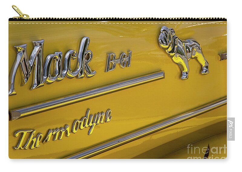 Mack Truck Zip Pouch featuring the photograph Mack B-61 by Mike Eingle