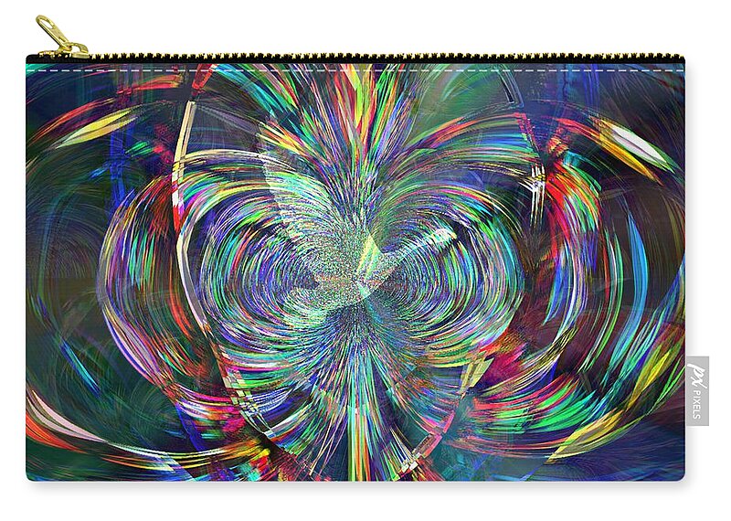 Faniart Zip Pouch featuring the mixed media Made to Fly Higher by Fania Simon