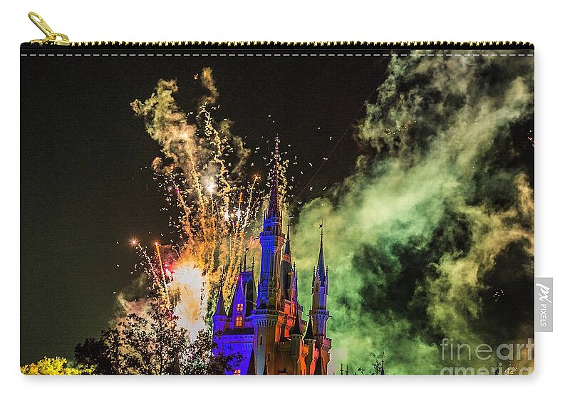 Magic Kingdom Zip Pouch featuring the photograph Florida #1 by Buddy Morrison
