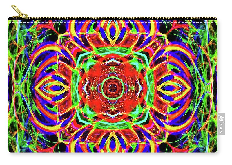 Cafe Art Zip Pouch featuring the digital art Magic Gate by Ludwig Keck