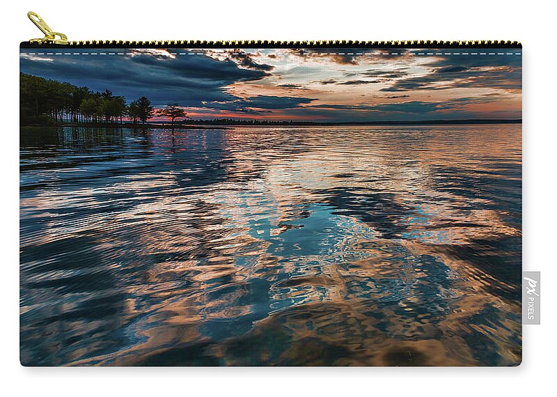 Higgins Lake Zip Pouch featuring the photograph Magic Water by Joe Holley