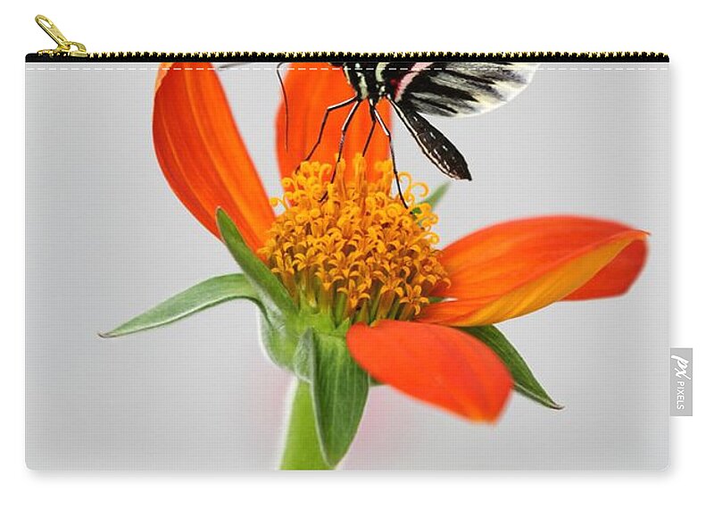 Piano Key Zip Pouch featuring the photograph Magical Butterfly by Sabrina L Ryan